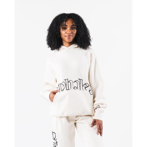 Must-Have Script Hoodie - Ivory - White Just Launched