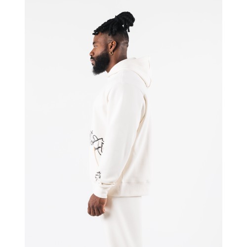 Must-Have Script Hoodie - Ivory - White Just Launched