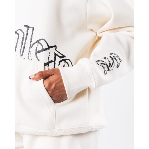 Must-Have Script Hoodie - Ivory - White Just Launched