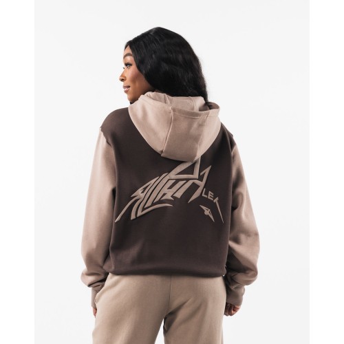 Must-Have Stencil Hoodie - Cashmere - Brown Just In