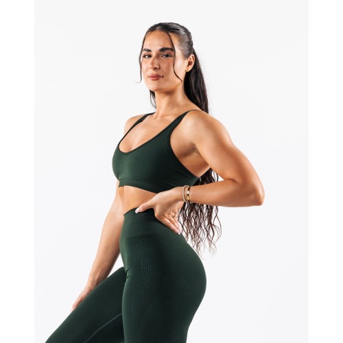 Must-Have Amplify Excel Bra - Central Park - Green Available for Immediate Shipping