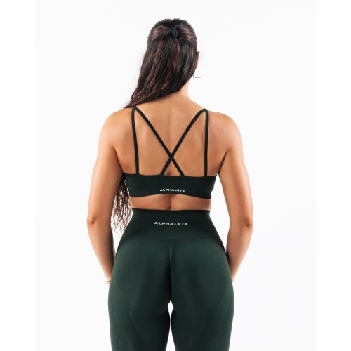 Must-Have Amplify Excel Bra - Central Park - Green Available for Immediate Shipping