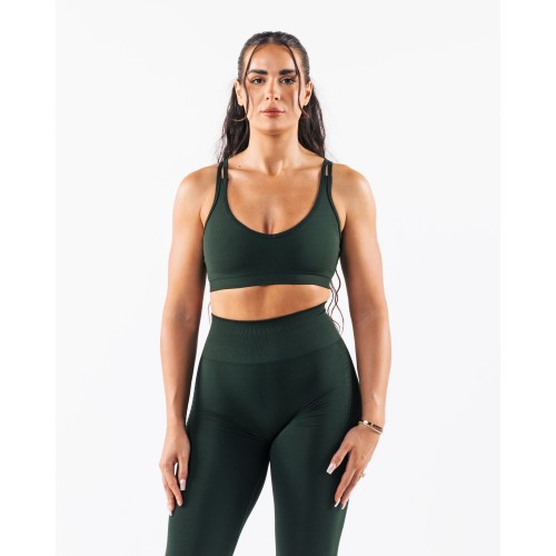 Must-Have Amplify Excel Bra - Central Park - Green Available for Immediate Shipping