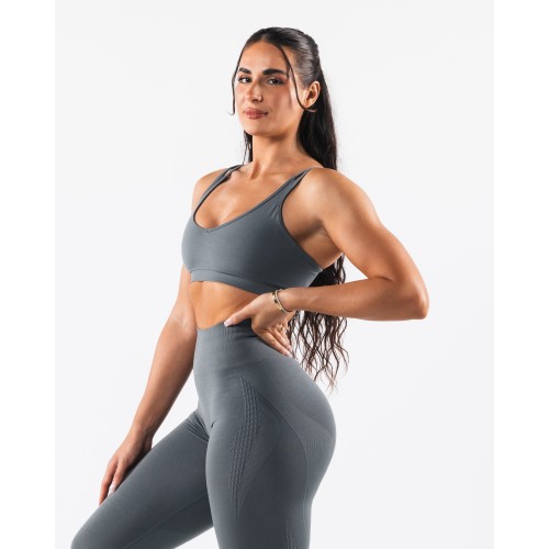 Must-Have Amplify Excel Bra - Skyscraper - Grey On Hand Now