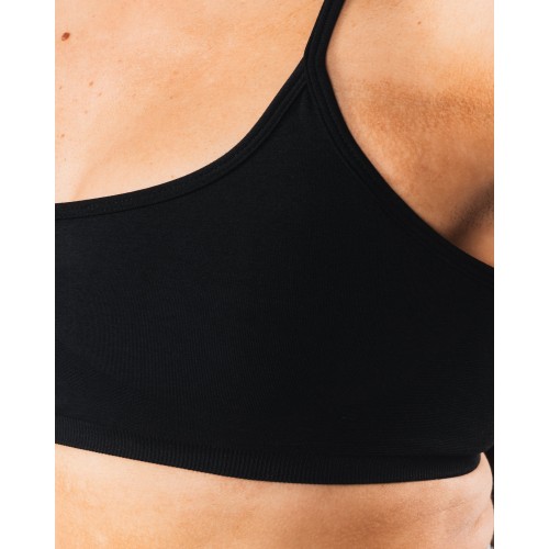 Must-Have Amplify Back Cross Bra - Black Hot New Item