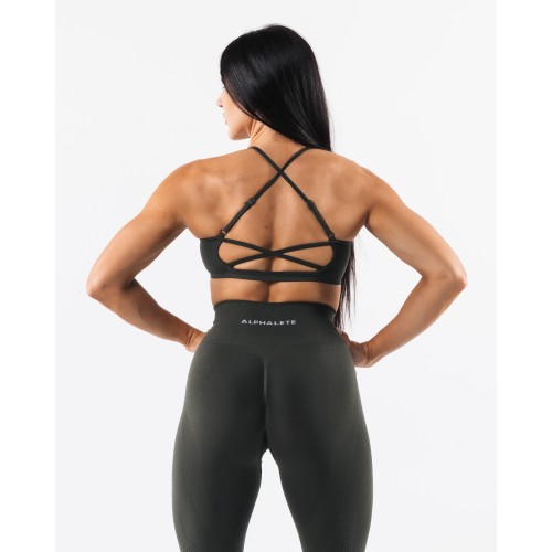 Must-Have Amplify Back Cross Bra - Mountain Top - Grey