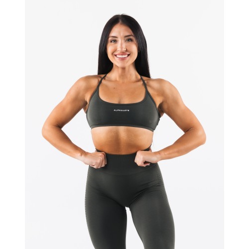 Must-Have Amplify Back Cross Bra - Mountain Top - Grey