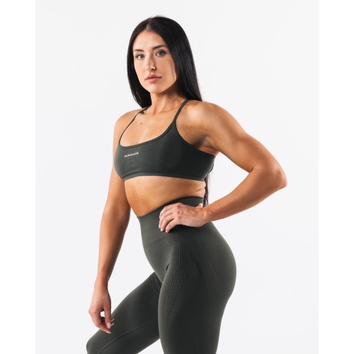 Must-Have Amplify Back Cross Bra - Mountain Top - Grey