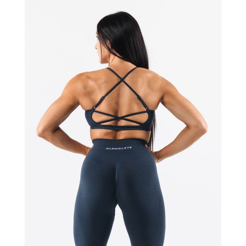 Must-Have Amplify Back Cross Bra - Trusted Blue In Stock