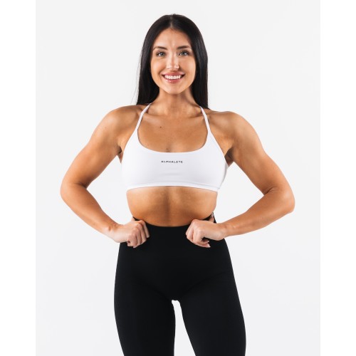 Must-Have Amplify Back Cross Bra - White Available for Immediate Shipping