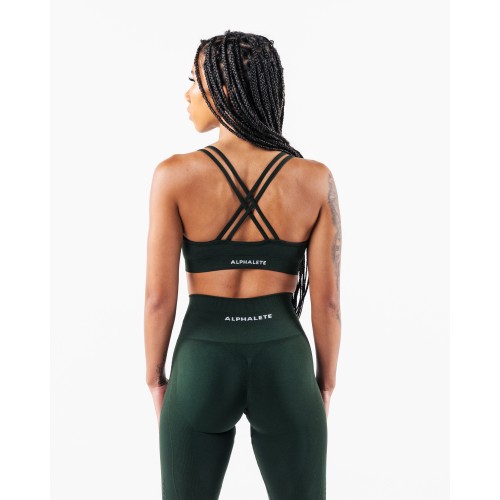 Must-Have Amplify Deep V Bra - Central Park - Green