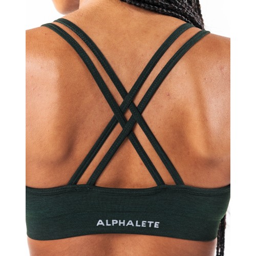 Must-Have Amplify Deep V Bra - Central Park - Green