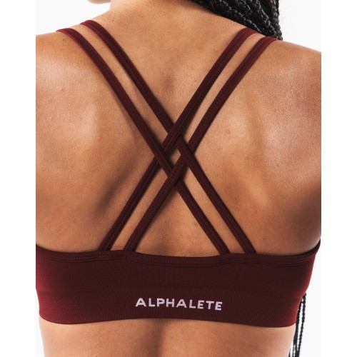 Must-Have Amplify Deep V Bra - New Burgundy - Red On Hand Now