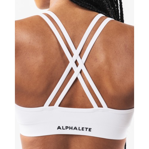 Must-Have Amplify Deep V Bra - White Just Launched