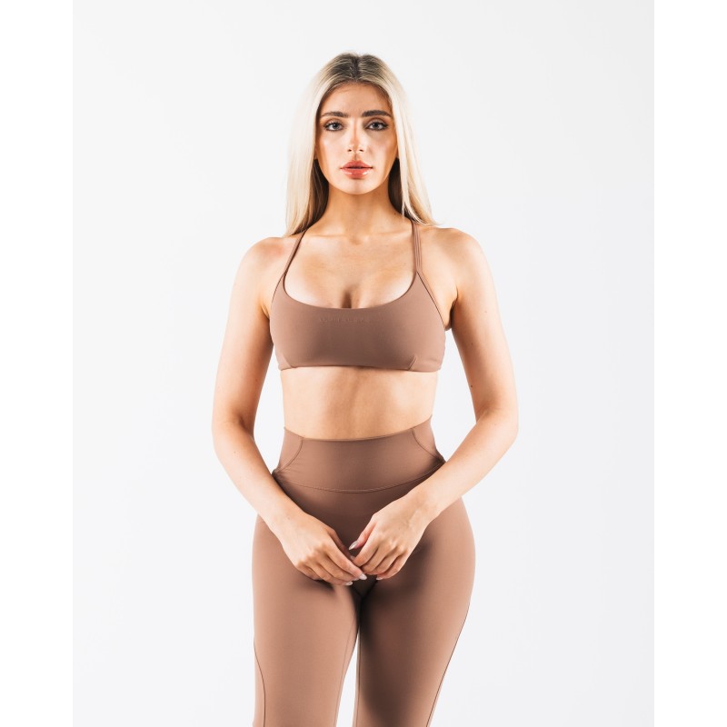 Must-Have Aura 3 Strap Bra - Oak - Brown Ready for Shipment