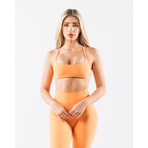 Must-Have Aura 3 Strap Bra - Sunset - Orange On Hand Now