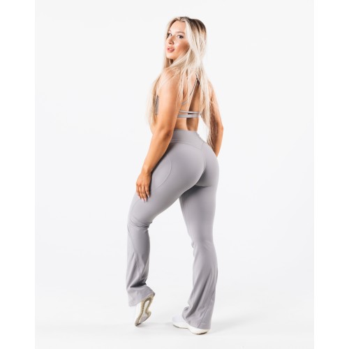 Must-Have Aura Flared Pant - Smoke - Grey Available for Immediate Shipping