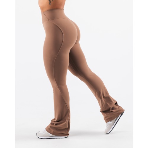 Must-Have Aura Flared Pant Tall - Oak - Brown Available for Immediate Shipping