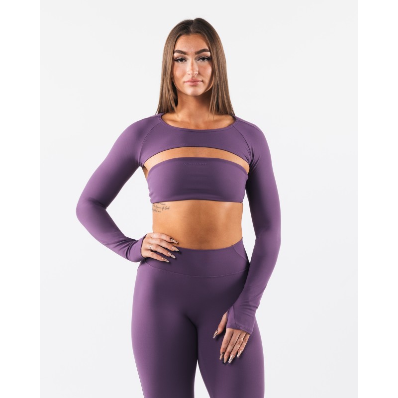 Must-Have Aura Shrug LS - Aster - Purple Immediate Availability