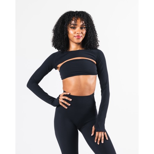 Must-Have Aura Shrug LS - Black Available Now