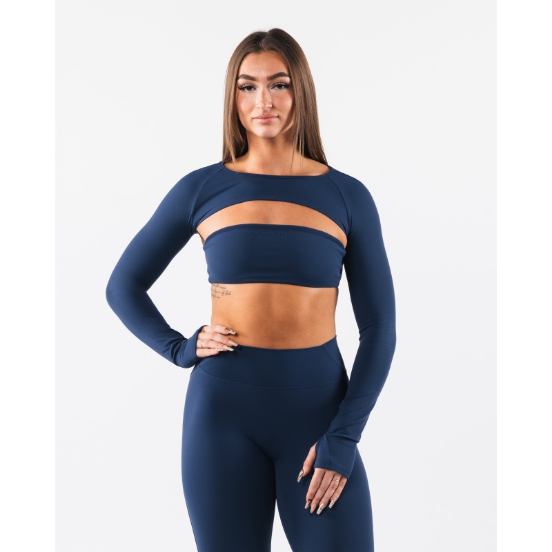 Must-Have Aura Shrug LS - Ink - Blue In Stock