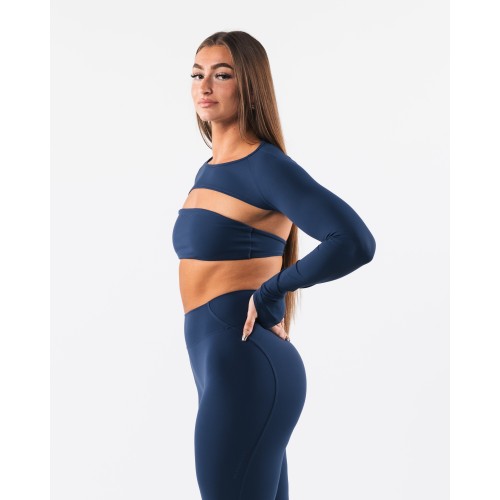 Must-Have Aura Shrug LS - Ink - Blue In Stock