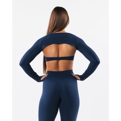 Must-Have Aura Shrug LS - Ink - Blue In Stock