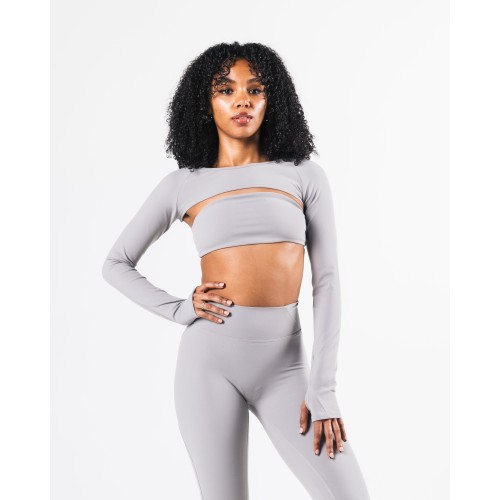 Must-Have Aura Shrug LS - Smoke - Grey New Release