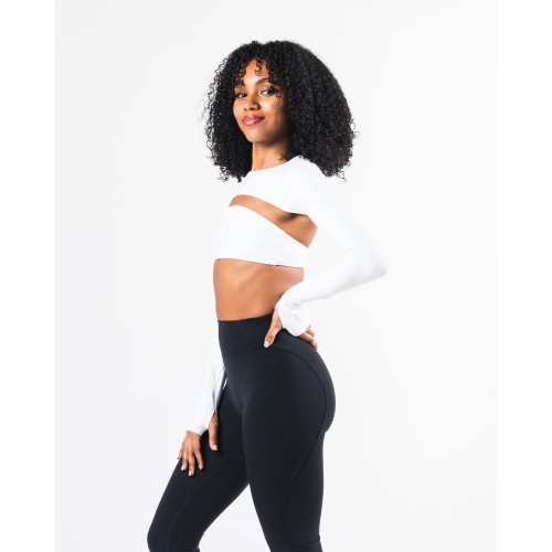 Must-Have Aura Shrug LS - White Ready for Shipment