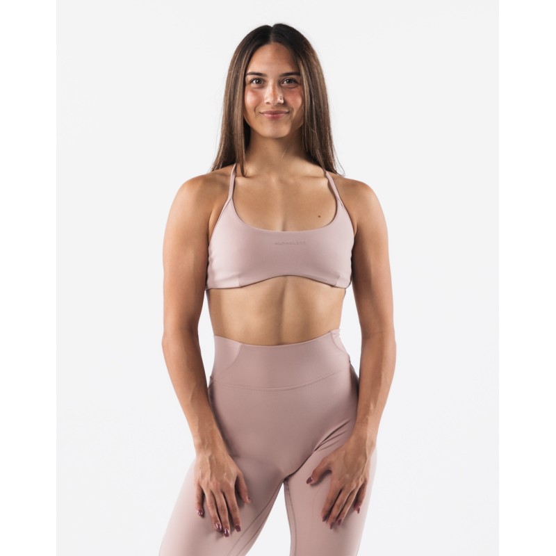 Must-Have Aura Strappy Bra - Porcelain - Brown Limited Stock