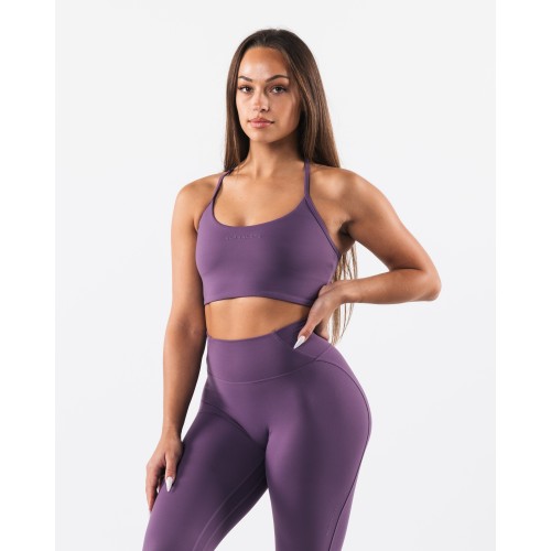 Must-Have Aura Strappy Longline Bra - Aster - Purple Hot New Item