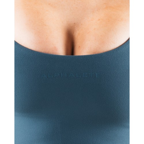 Must-Have Aura Strappy Longline Bra - Glacial Lake - Blue In Stock