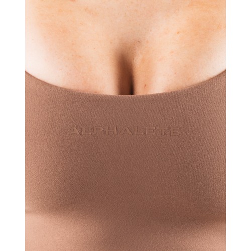 Must-Have Aura Strappy Longline Bra - Oak - Brown New Release