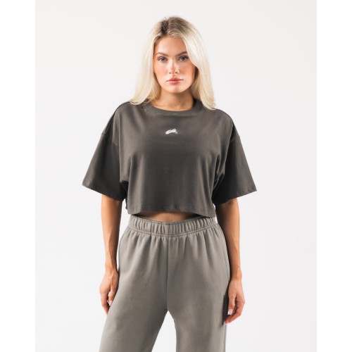 Must-Have Origin Crop - Pewter - Brown New Stock