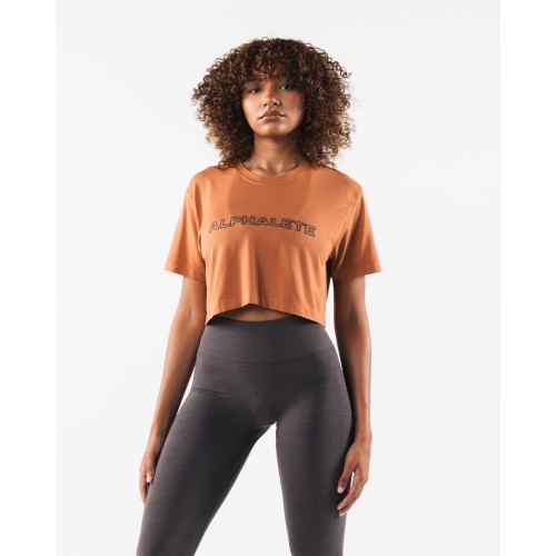 Must-Have Core Airtech SS Crop - Alloy Orange New Stock