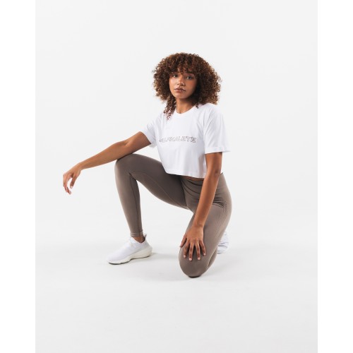 Must-Have Core Airtech SS Crop - White Available for Immediate Shipping