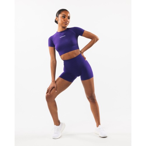 Must-Have Amplify SS Crop - Electric Purple New Release