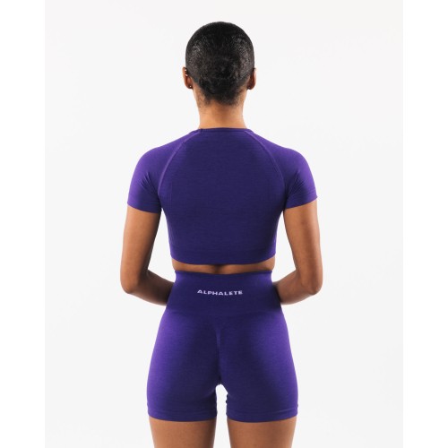 Must-Have Amplify SS Crop - Electric Purple New Release