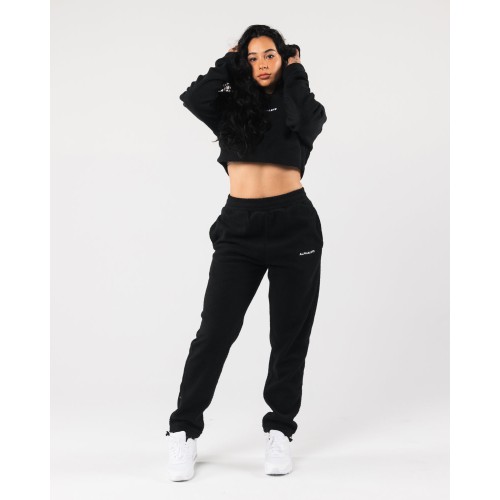 Must-Have King Crop Hoodie - Black