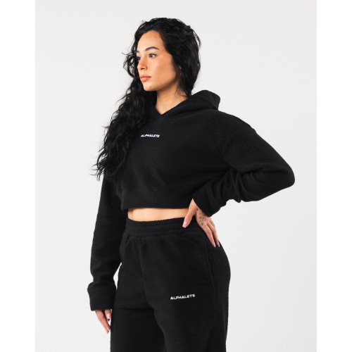 Must-Have King Crop Hoodie - Black