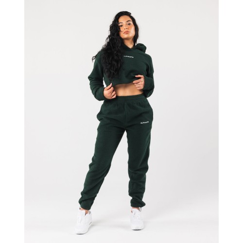 Must-Have King Crop Hoodie - Evergreen - Green Latest Edition