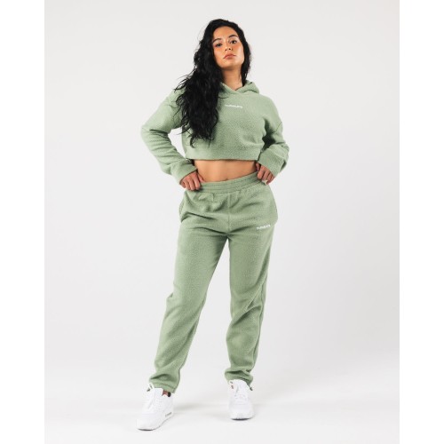 Must-Have King Crop Hoodie - Sage - Green Fresh Release