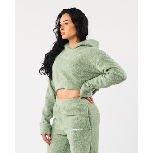 Must-Have King Crop Hoodie - Sage - Green Fresh Release