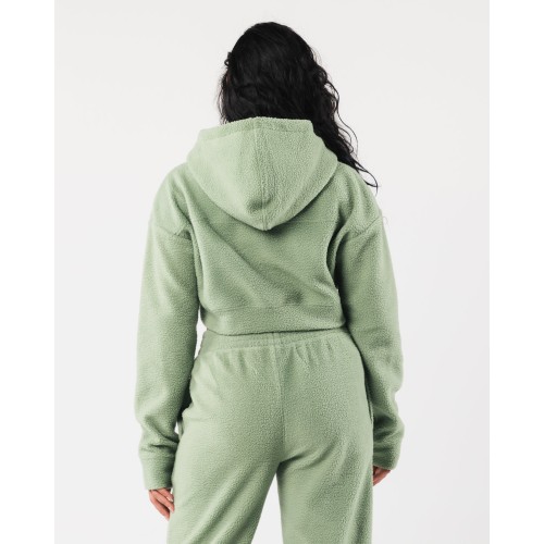 Must-Have King Crop Hoodie - Sage - Green Fresh Release