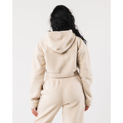 Must-Have King Crop Hoodie - Vanilla - Brown Limited Stock