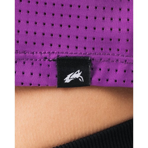 Must-Have Margo Mesh Crop Tee - Blaze - Purple Available Now