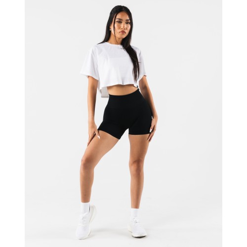 Must-Have Margo Mesh Crop Tee - White Hot New Item