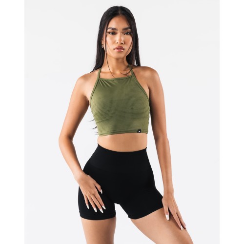 Must-Have Margo Mesh Tank - Agave - Green Available for Immediate Shipping