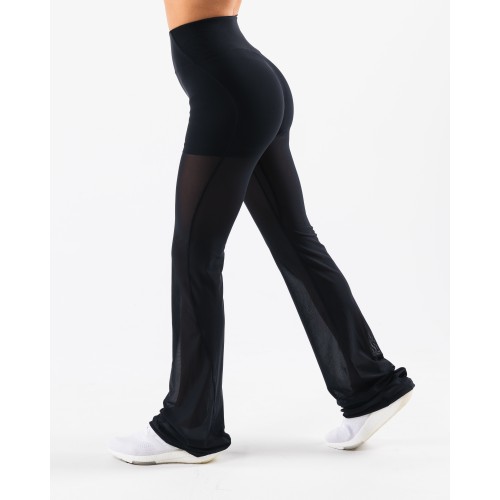 Must-Have Mesh Astor Flared Pant - Black On Hand Now