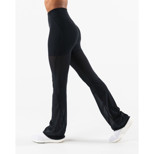 Must-Have Mesh Astor Flared Pant - Black On Hand Now